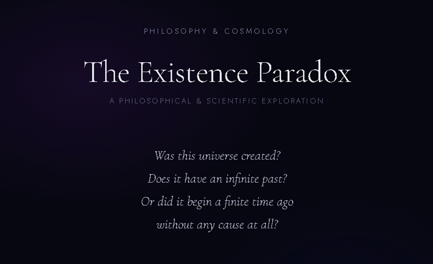 The Existence Paradox App