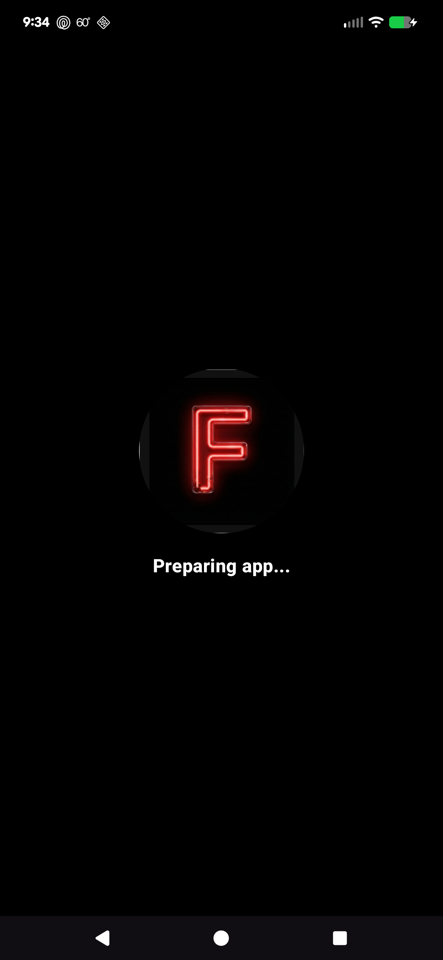 Preparing app screen