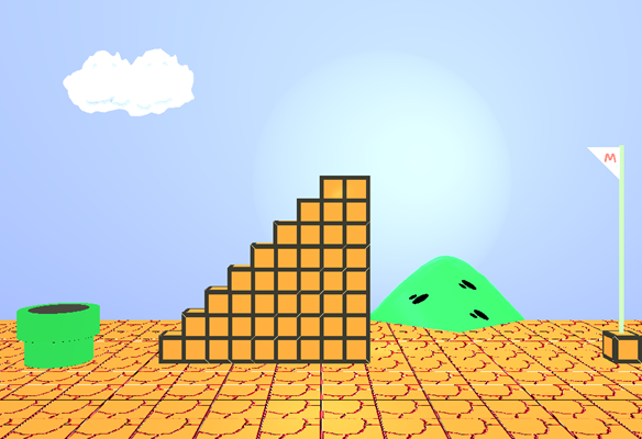Super Mario Bros 1-1 Scene