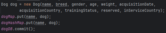 Writing to the hash map
